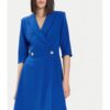 Дамска рокля -  77832 - Синя - Полиестер Rinascimento
