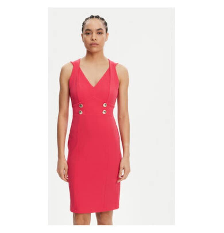 Дамска рокля  CFC0019924002 - Полиестер - Розов Rinascimento