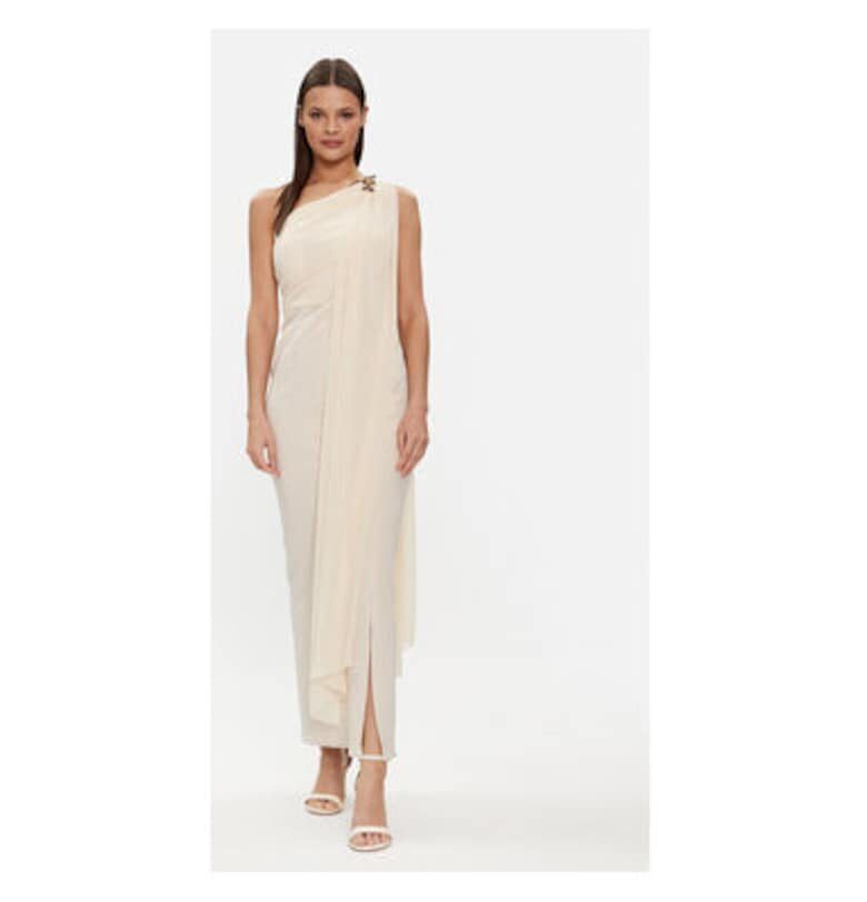 Дамска рокля  CFC0117713003 - Полиестер/Еластан - M INTL - Екрю Rinascimento