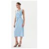 Дамска рокля  CFC0122928003 - Полиестер - Светлосин Rinascimento