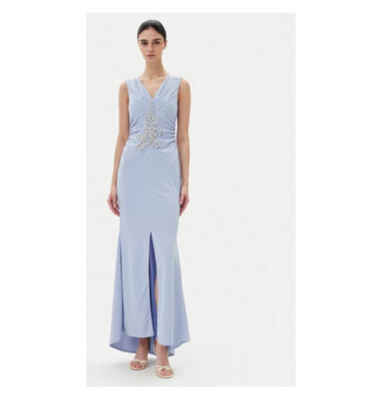 Дамска рокля  CFC0123081003 - Полиестер - Светлосин Rinascimento