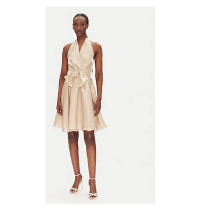 Дамска рокля  CFC0124419003 - Полиестер - Златист Rinascimento