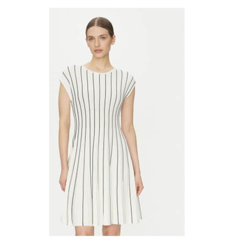 Дамска рокля  DD4J8E21 - Вискоза/Найлон - Бежов DKNY