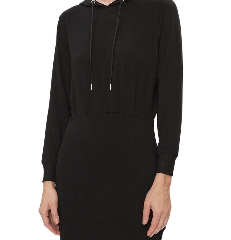 Дамска рокля  DP3D4832 - черна - памук DKNY