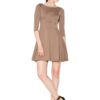 Дамска рокля  VT077 - Капучино - Venaton