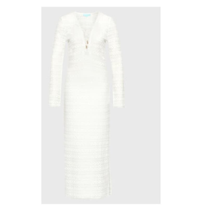 Дамска рокля - Мелиса Одабаш - 302130023 - Полиестер - Бяла Melissa odabash