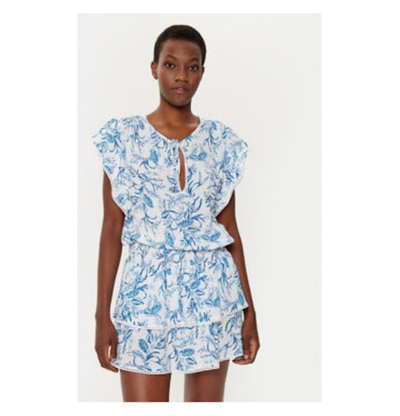 Дамска рокля - Мелиса Одабаш - 305150745 - Вискоза - Бяла Melissa odabash