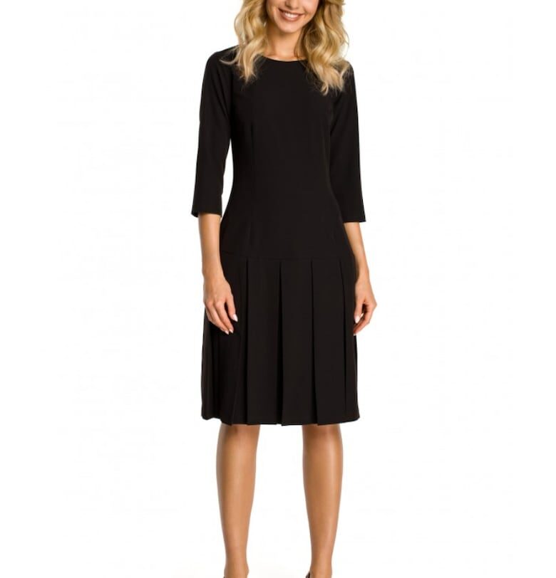 Дамска рокля -  Полиестер/Вискоза - Тъмносин MOE