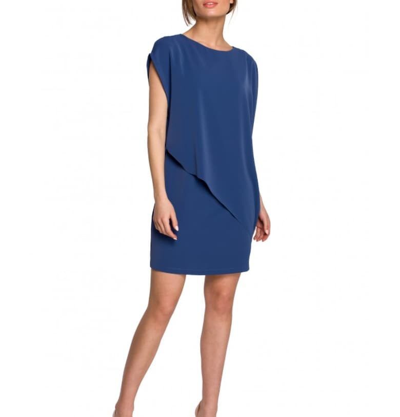 Дамска рокля  Полиестер/Еластан - Тъмнозелена Style