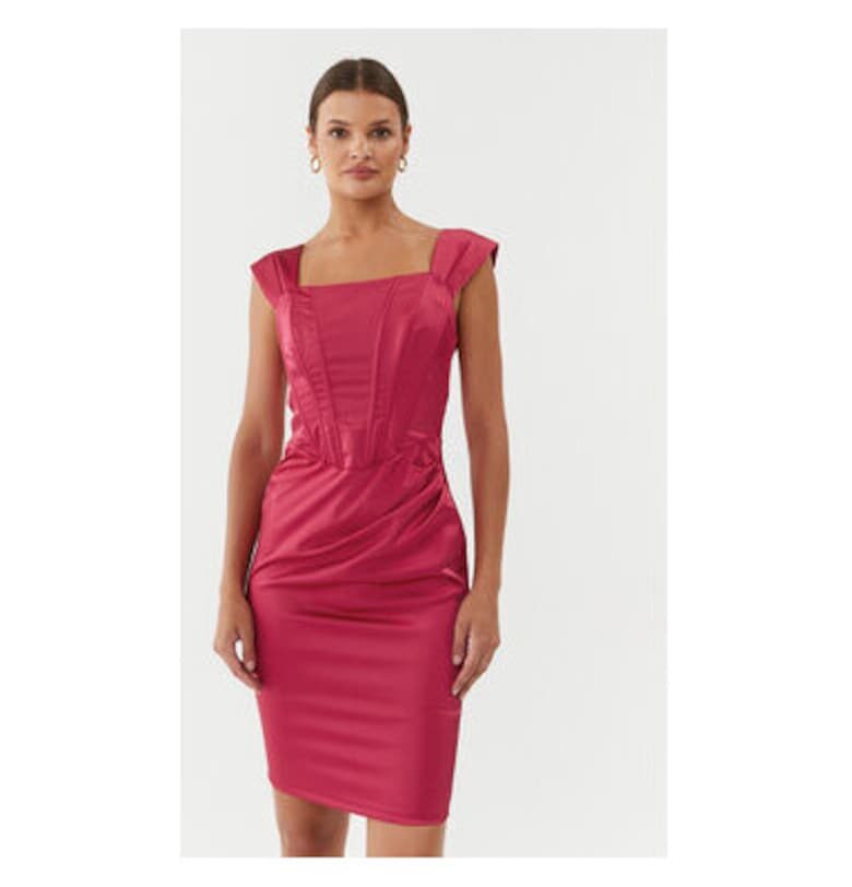 Дамска рокля - Ринасименто - 303496982 - Полиестер - Розов Rinascimento