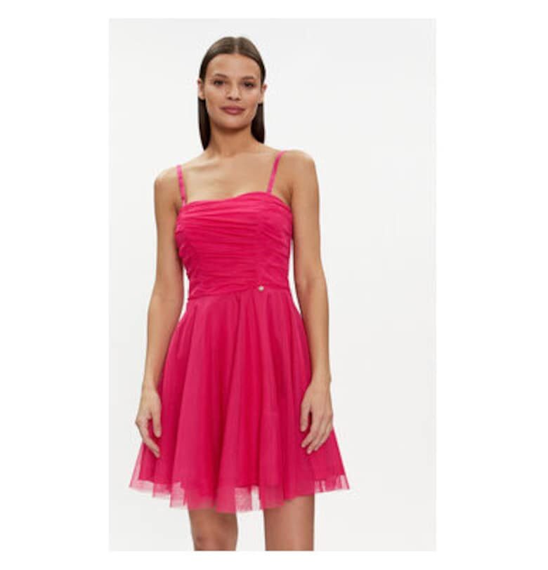 Дамска рокля - Ринасименто - 304130496 - Полиестер - Розов Rinascimento