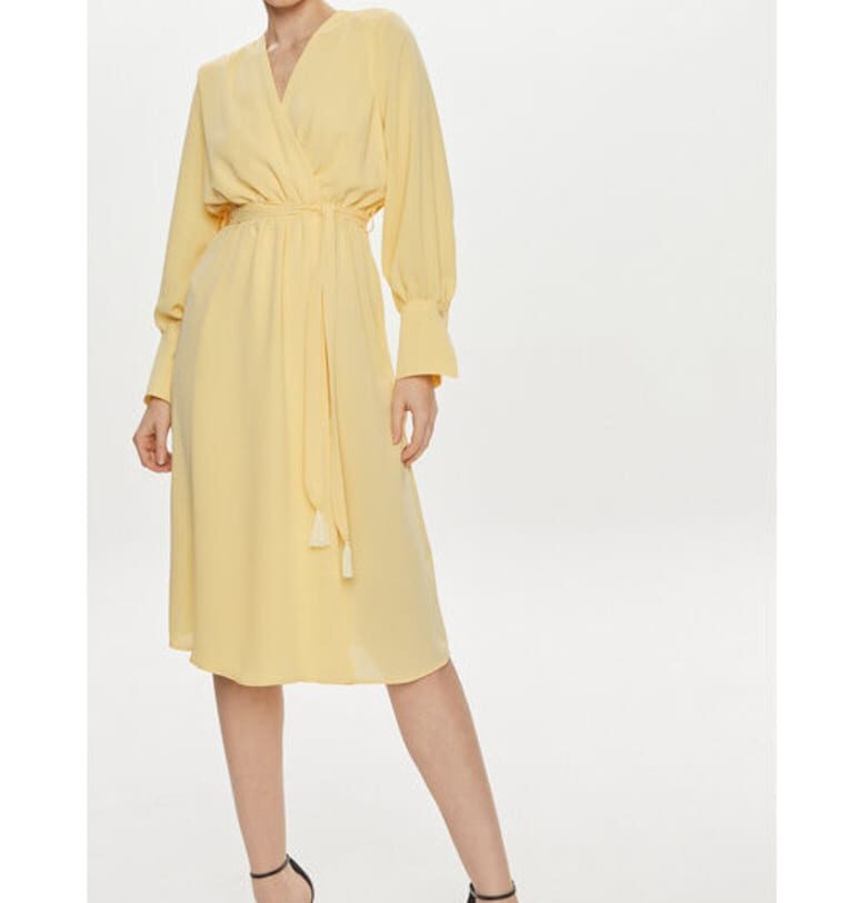 Дамска рокля - Ринасименто - 304150661 - Полиестер - Жълт Rinascimento