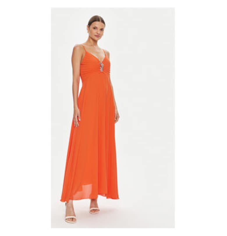 Дамска рокля - Ринасименто - 304454509 - Полиестер - Оранжев Rinascimento