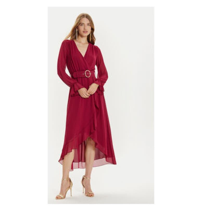 Дамска рокля - Ринасименто - 304891168 - Полиестер - Червен Rinascimento