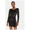 Дамска рокля - Ринасименто - 305018090 - Полиестер - Черен Rinascimento