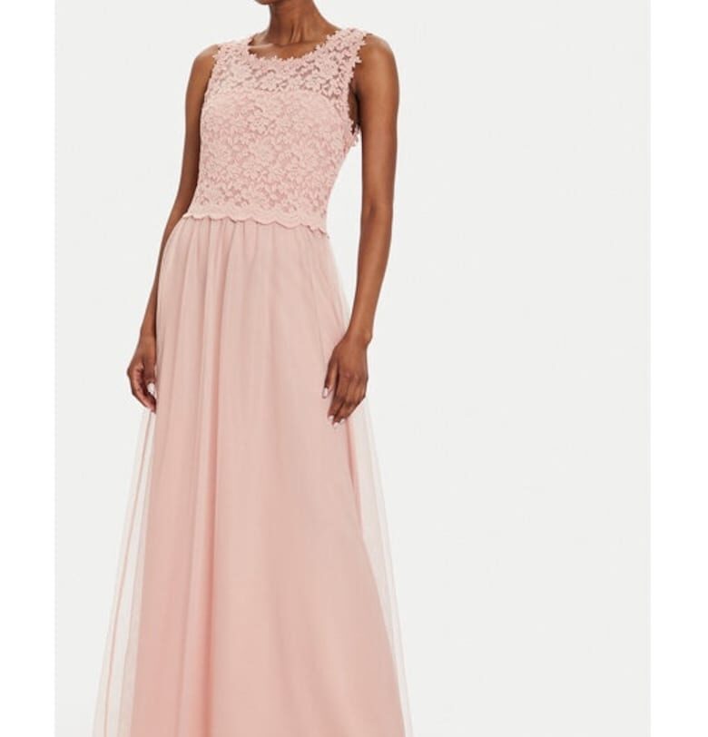 Дамска рокля - вила - Розов - Памук Vila