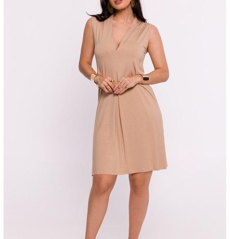 BeWear Дамска мини рокля Longer B286 cappuccino OEM