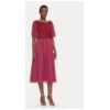 Дамска рокля тип „люлка“ - 5AI02500 - бордо Swing