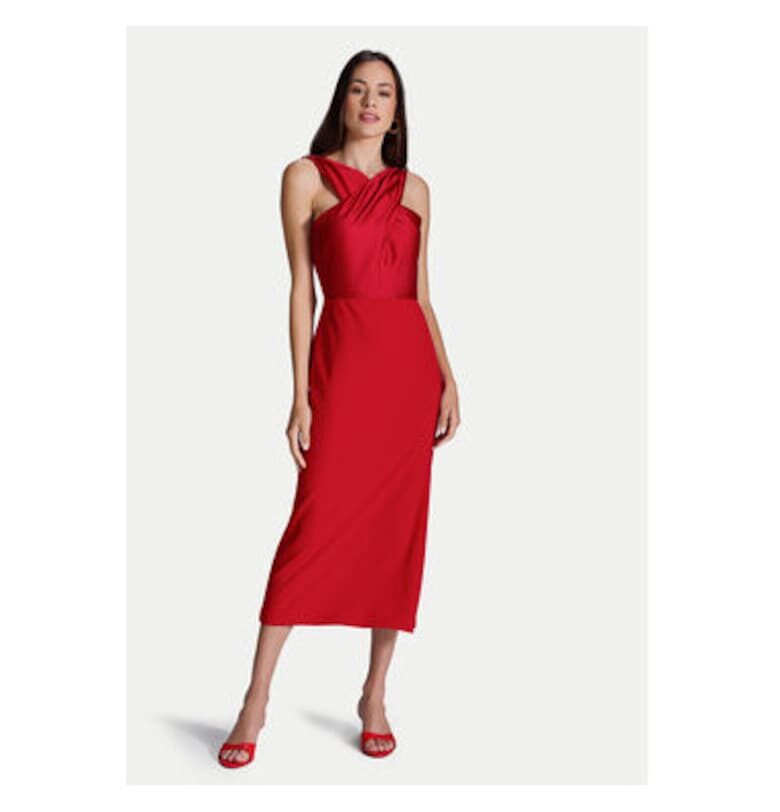 Дамска рокля тип „люлка“ - 5AI17900 - Полиестер Swing