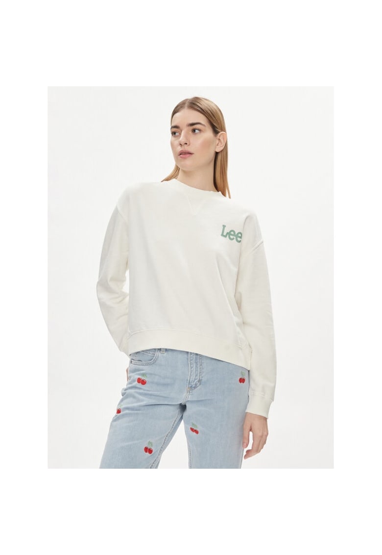 Дамска спортна блуза - 592592 - Екрю - Памук Lee