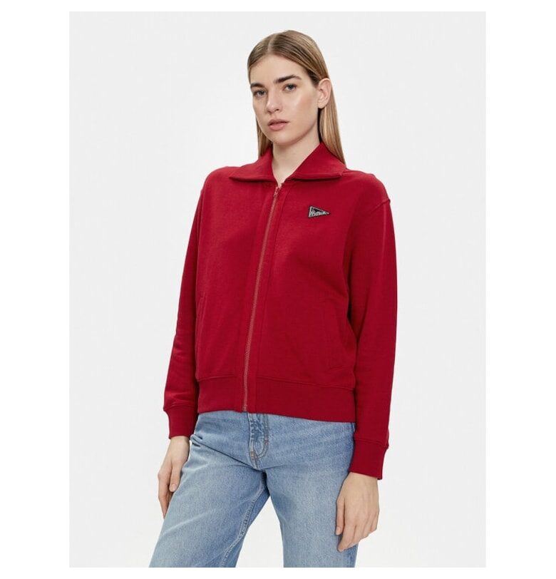 Дамска спортна блуза -  593230 - Червена - Памук Wrangler