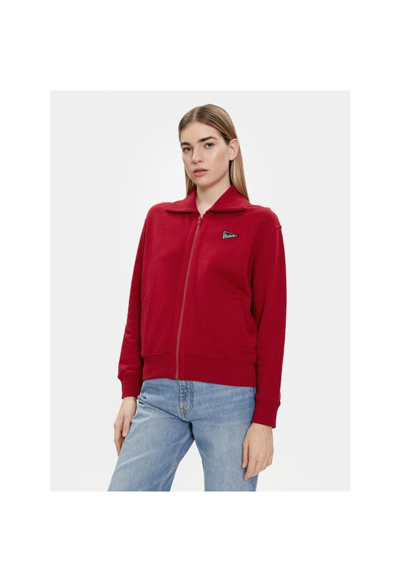 Дамска спортна блуза - 593230 - Червена - Памук Wrangler