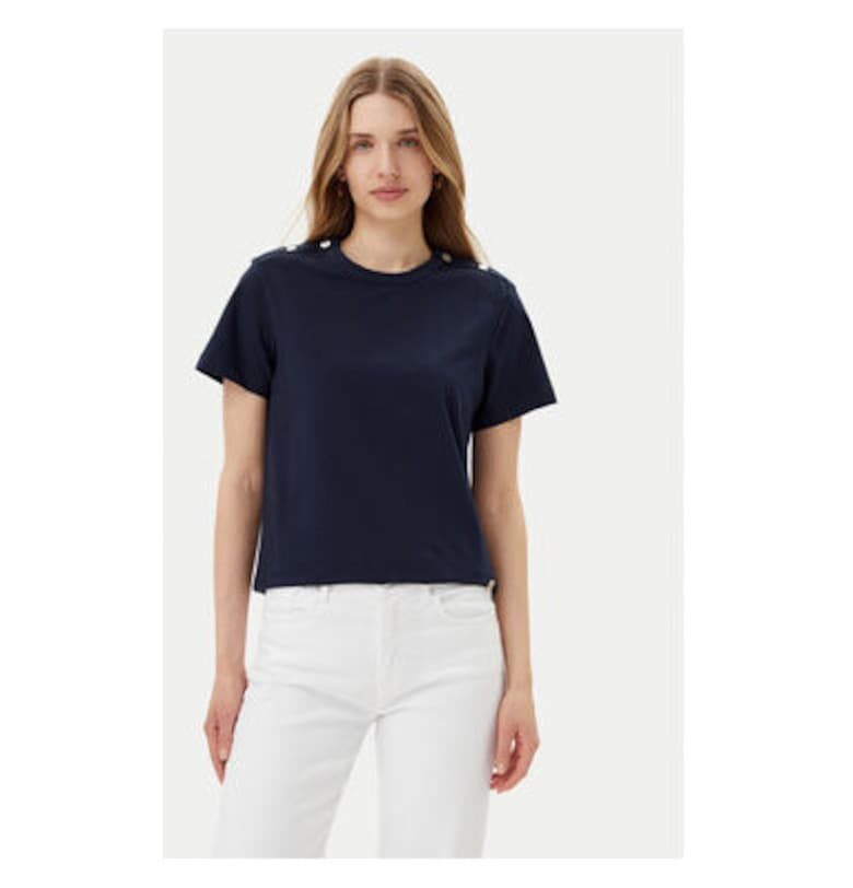 Дамска тениска  10019329 30046206 - Памук/Еластан - Тъмносин - Тъмносин Joop