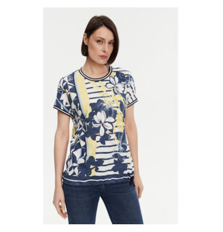 Дамска тениска  11105022 - Памук/Модал - 45679 - Тъмносин Olsen