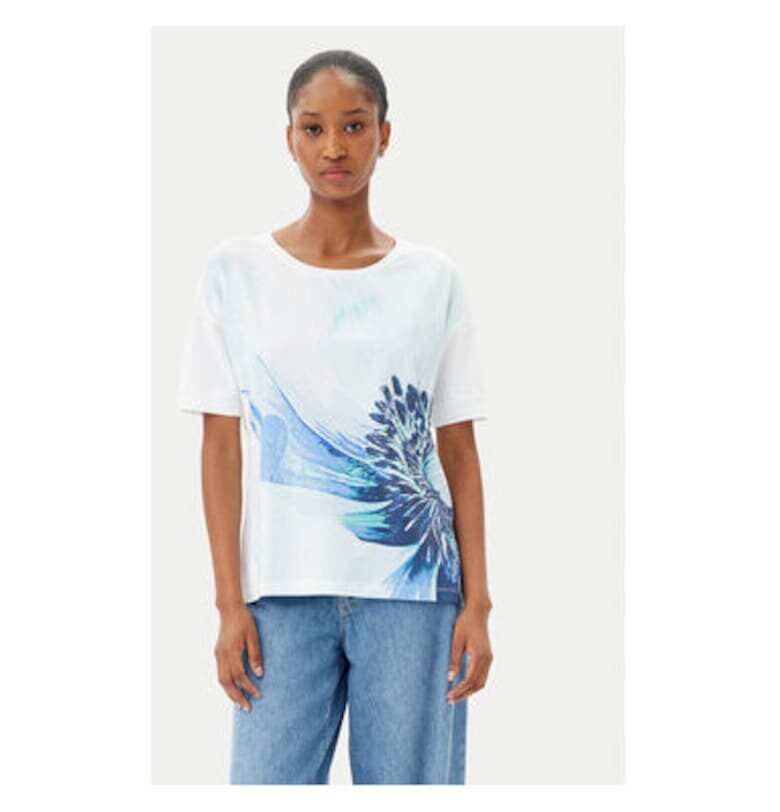 Дамска тениска  11105061 - Памук/Еластан - 46794 - Син Olsen