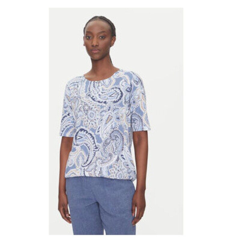 Дамска тениска  11105109 - Памук/Модал - Синя - Син Olsen