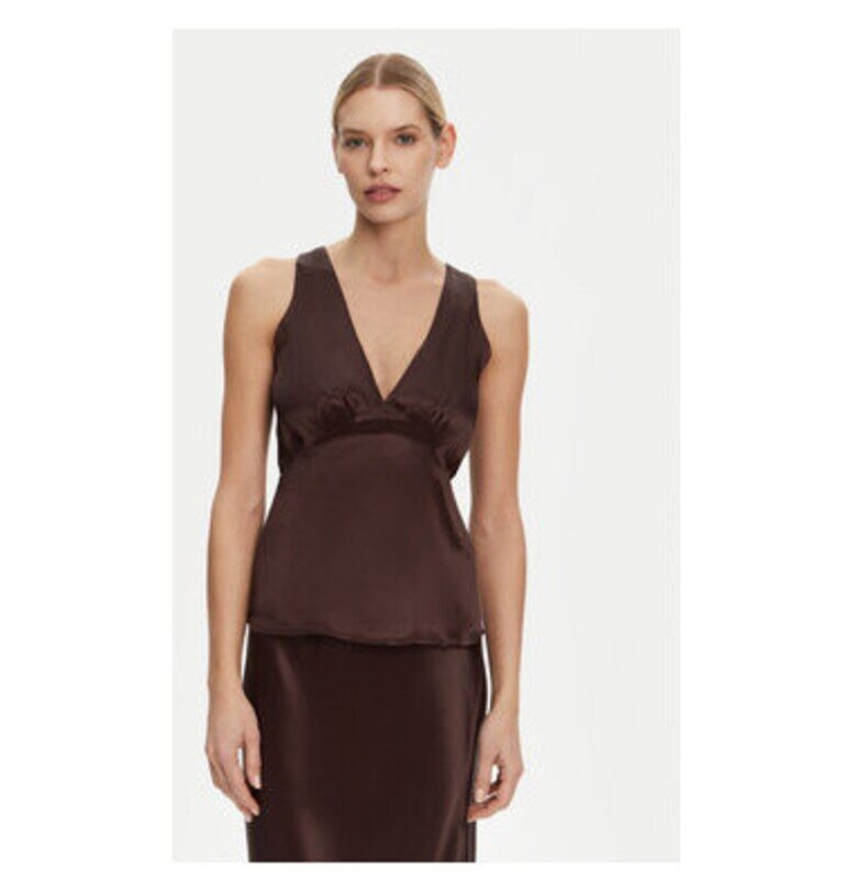 Дамска тениска - 2-ри ден - 305138835 - Вискоза - Кафява - Кафяв 2ndday