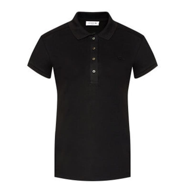 Дамска тениска -  208451604 - Памук - Черен - Черен Lacoste