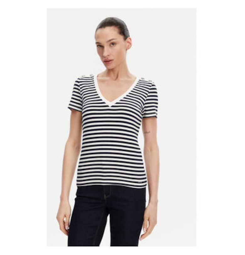 Дамска тениска  241-DINA - Вискоза/Полиестер - Тъмносин - Тъмносин Morgan