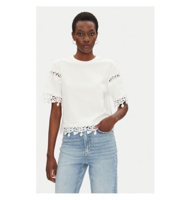 Дамска тениска  251-DFUTUR - Памук - Бял - Бял Morgan