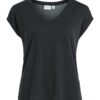 Дамска тениска - 301806554 - Modal - Черен Vila