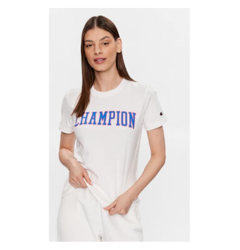 Дамска тениска -  302207374 - Памук - Бяла - Бял Champion