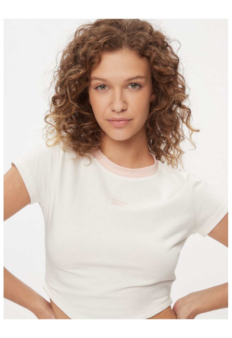 Дамска тениска - 302533879 - Памук - Бял Reebok