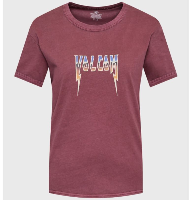 Дамска тениска -  302707584 - Памук - Бордо Volcom