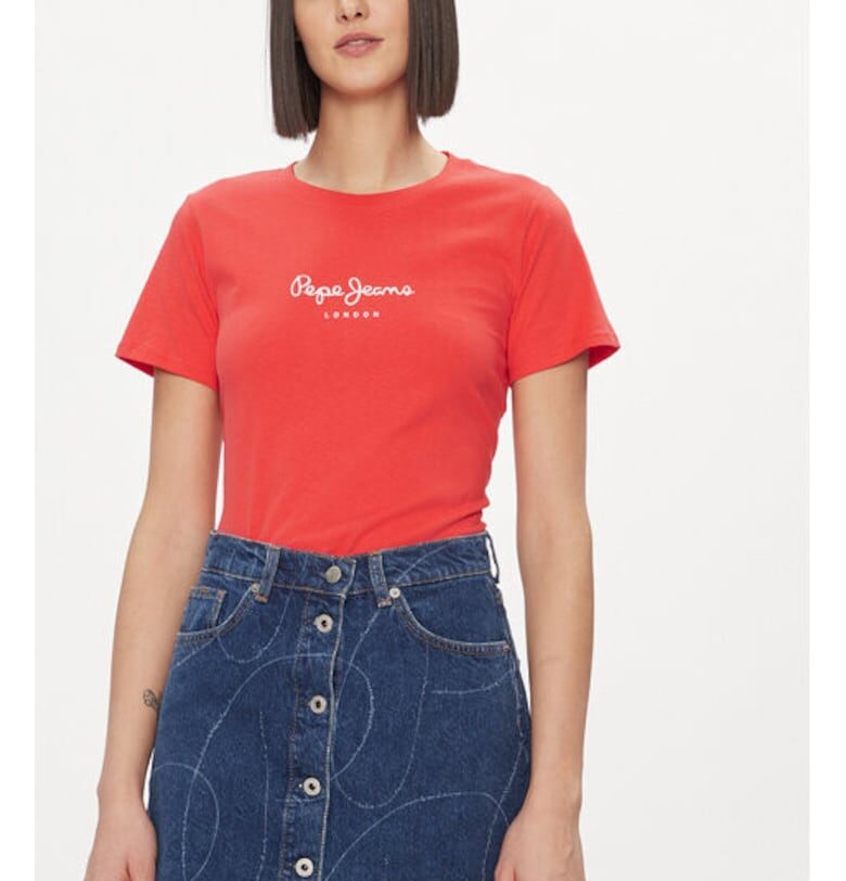 Дамска тениска -  303438517 - Памук - Черен - Черен Pepe Jeans