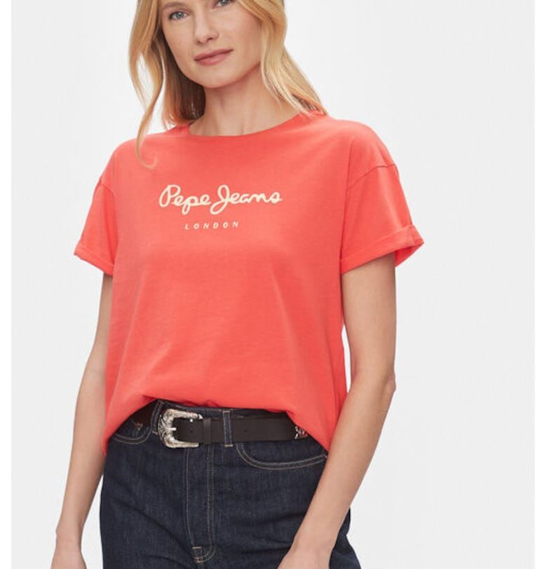 Дамска тениска -  303438654 - Памук - Черен - Черен Pepe Jeans