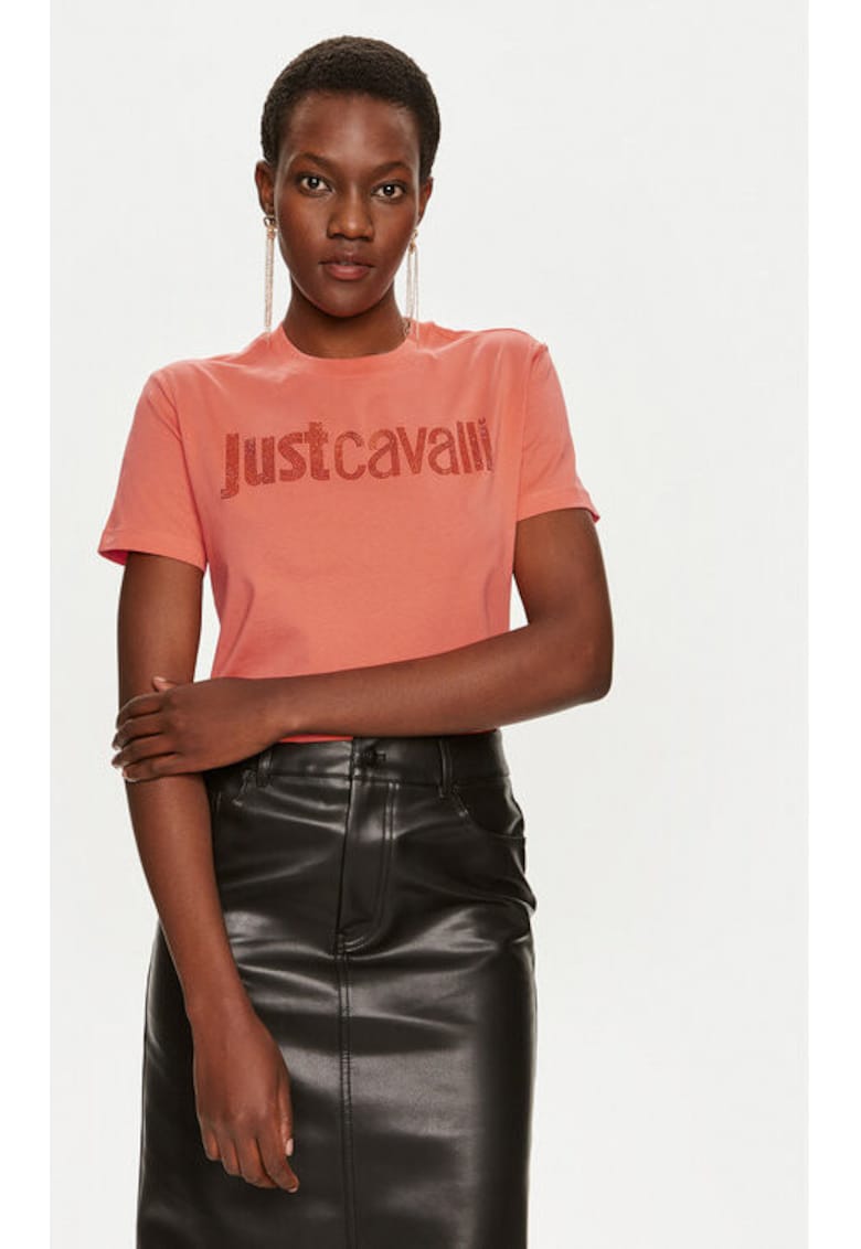 Дамска тениска - 303655235 - Памук - Жълт - Жълт JUST CAVALLI