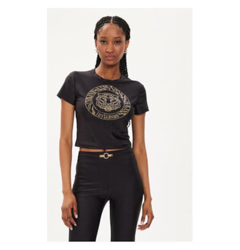 Дамска тениска -  303655471 - Полиамид - Черна - Черен JUST CAVALLI