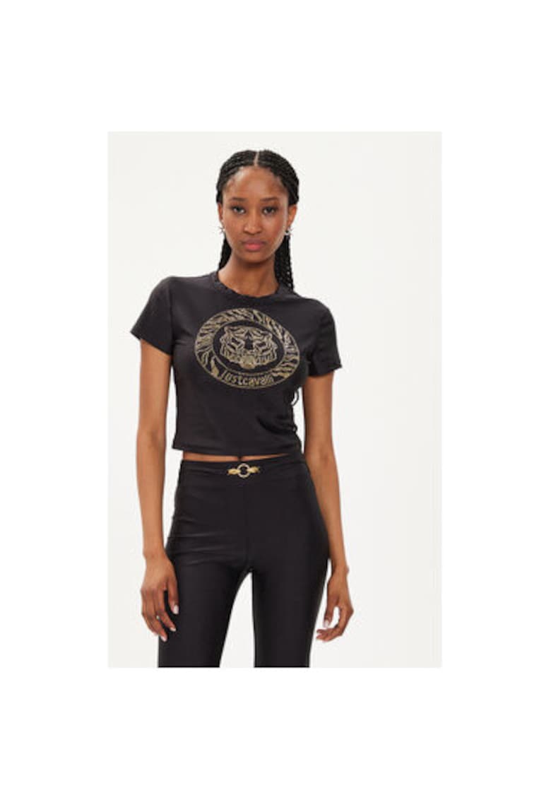 Дамска тениска - 303655471 - Полиамид - Черна - Черен JUST CAVALLI