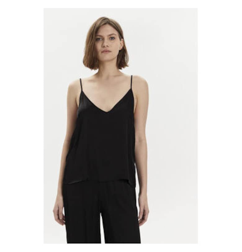 Дамска тениска -  303694005 - Вискоза - Черна - Черен Gaudi