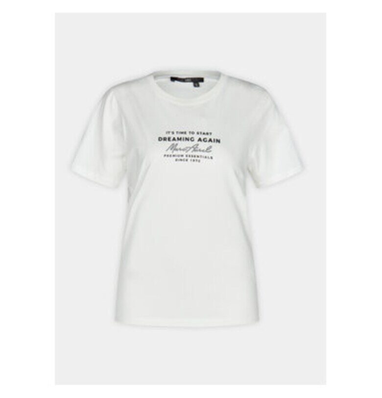 Дамска тениска -  303698515 - Памук - Бяла - Бял Marc Aurel