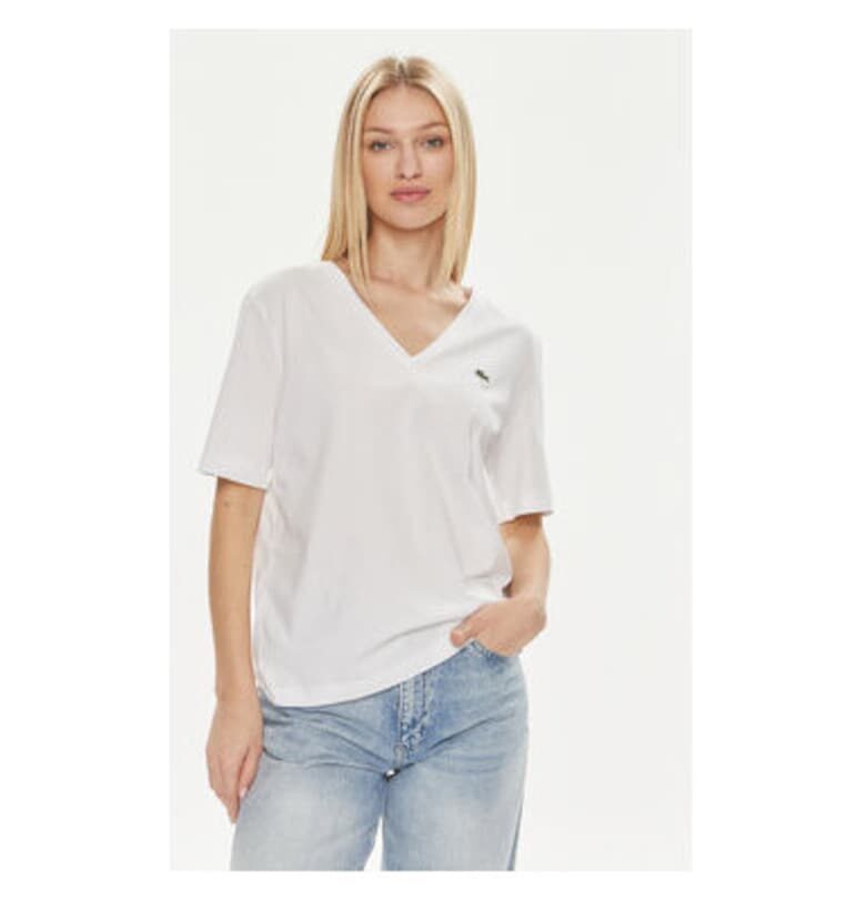 Дамска тениска -  303714208 - Памук - Бяла - Бял Lacoste