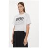 Дамска тениска -  303750640 - Памук - Бяла - Бял dkny sport