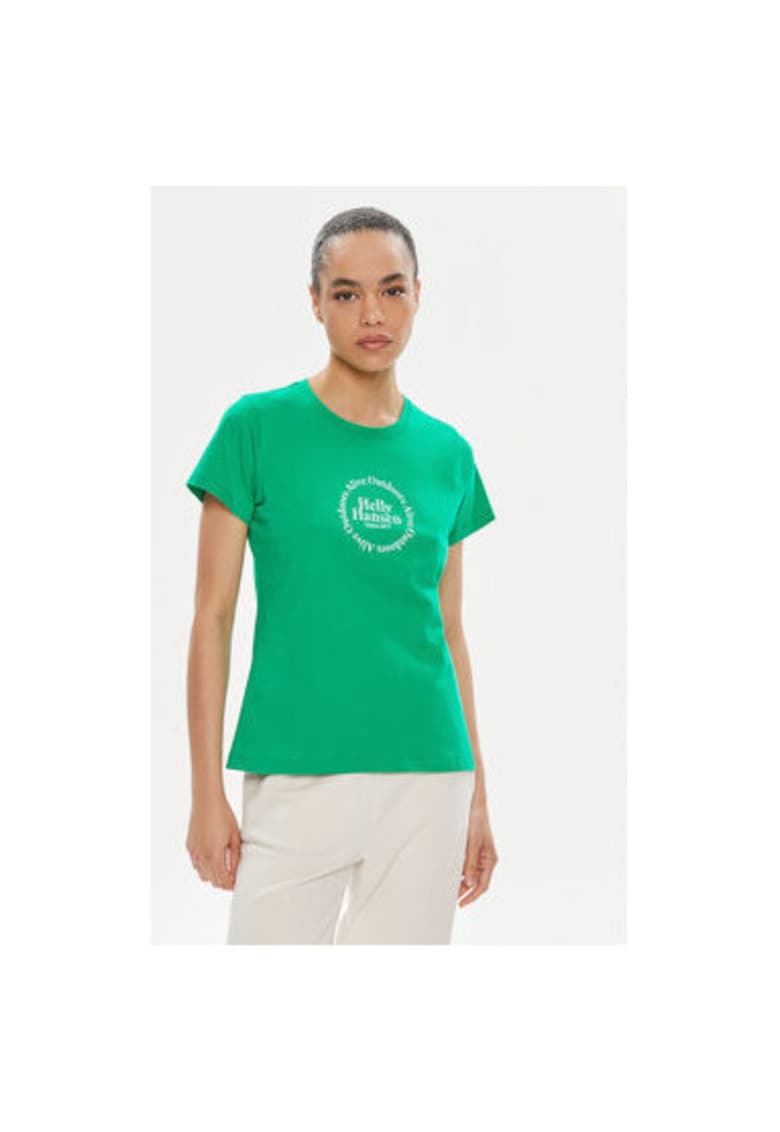 Дамска тениска - 303775131 - Памук - Зелен - Зелен Helly Hansen