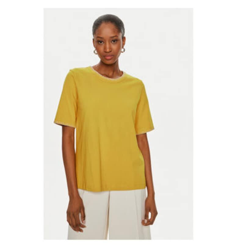 Дамска тениска -  303801816 - Памук - Жълт - Жълт United Colors of Benetton