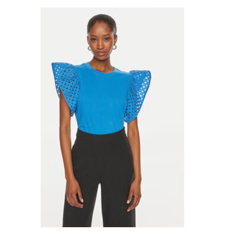 Дамска тениска -  303802066 - Памук - Син - Син United Colors of Benetton